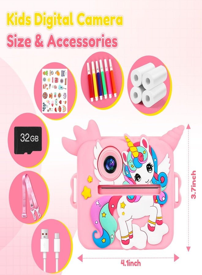 OTJ Kids Camera Instant Print for Girls Boys - Selfie Toddler Digital Toy Camera Gift Set, Christmas Birthday Gifts for 3 4 5 6 7 8 9 10 Years Old Kids - Image 2